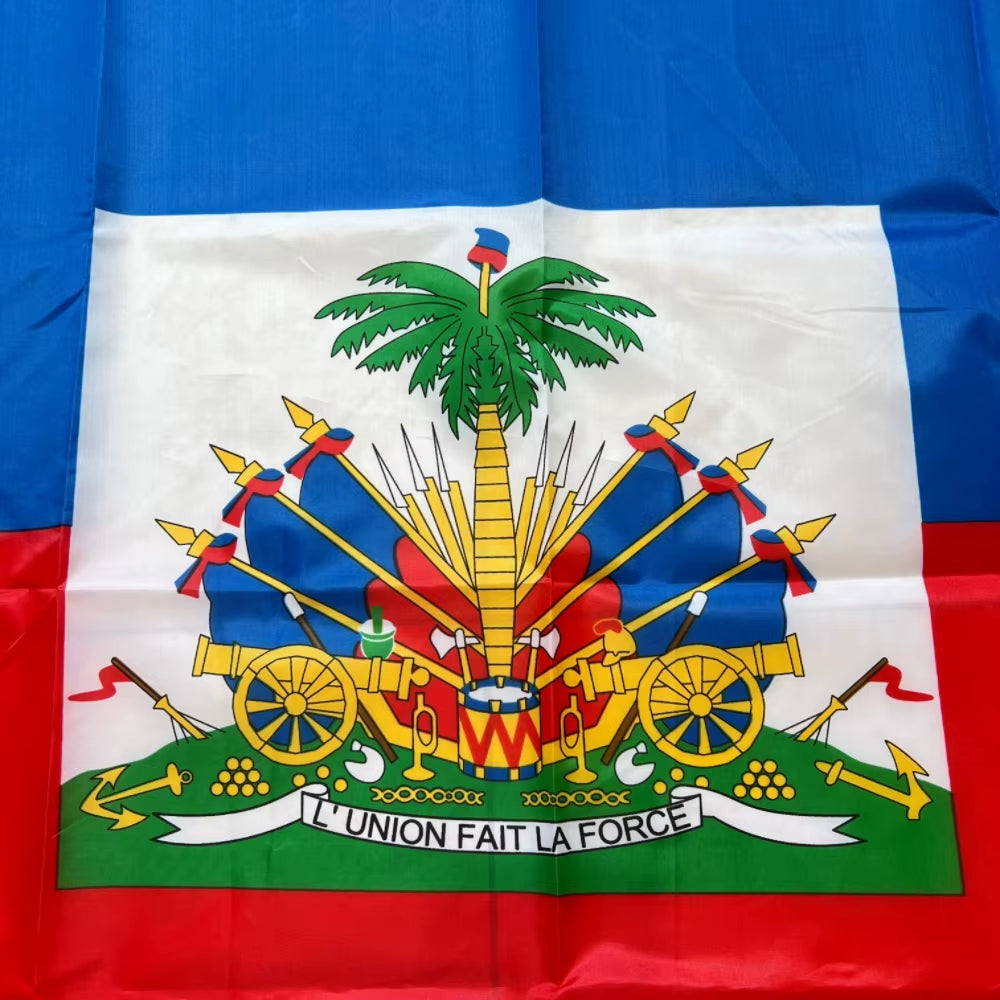 Haiti Flag 90X150Cmayiti Ht Haiti Flag Hanging Polyester Decorated Flag Blue Red Print Haitian Flag Sports Banners